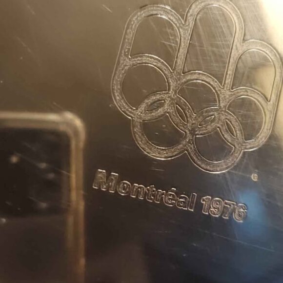 1976 Montreal Olympics Silver Plate Brass Tray Sold in Birks Rare - Picture 2 of 6